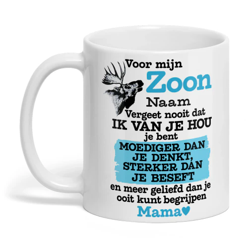 Voor mijn Zoon, Mama ❤️ Mok