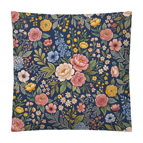 Moonlit Wildflower Cushion