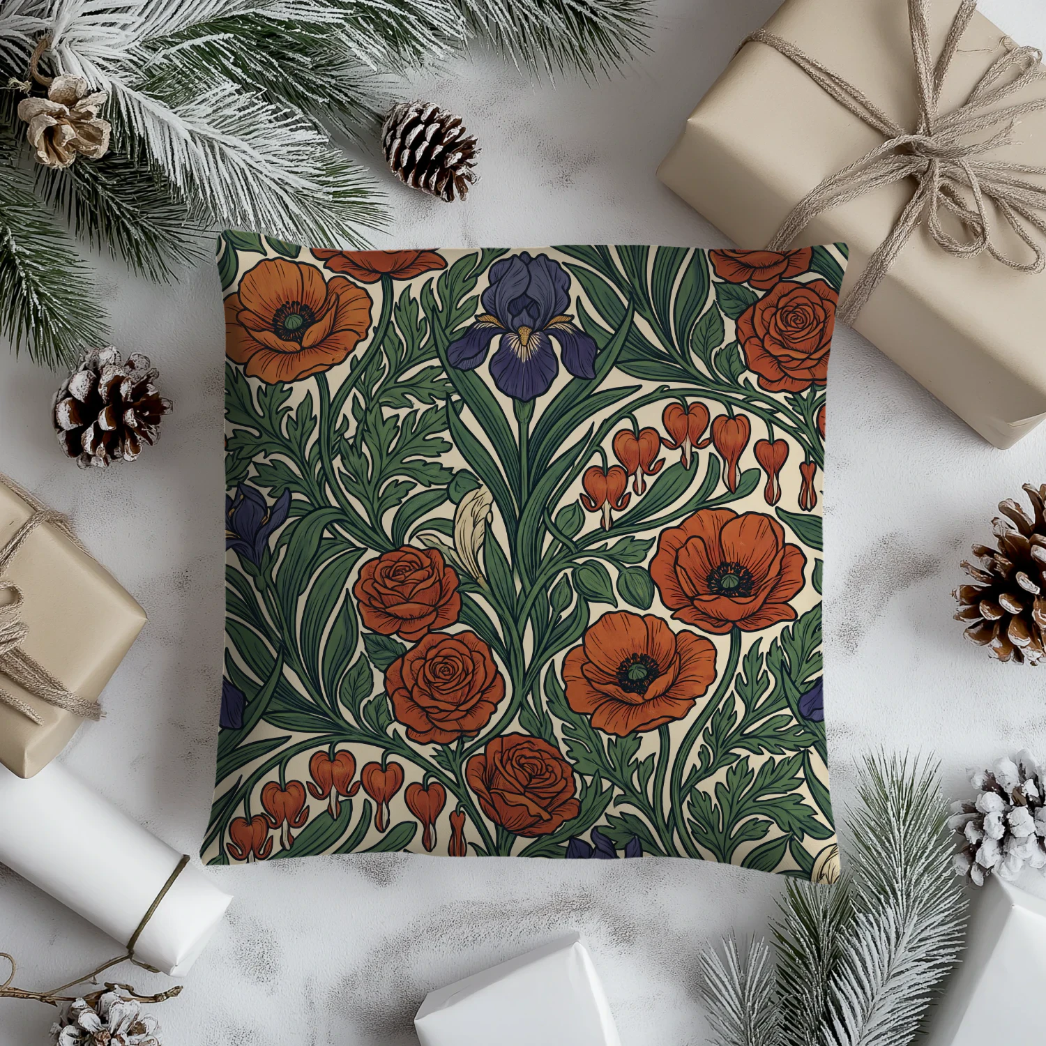 Poppy & Iris Garden Cushion