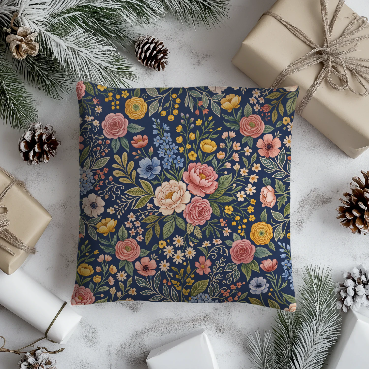 Moonlit Wildflower Cushion