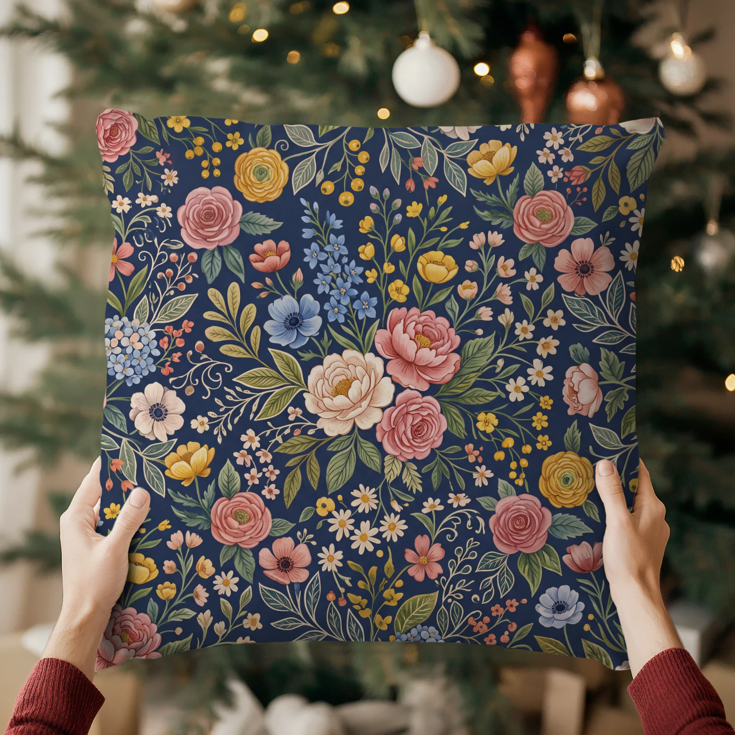 Moonlit Wildflower Cushion