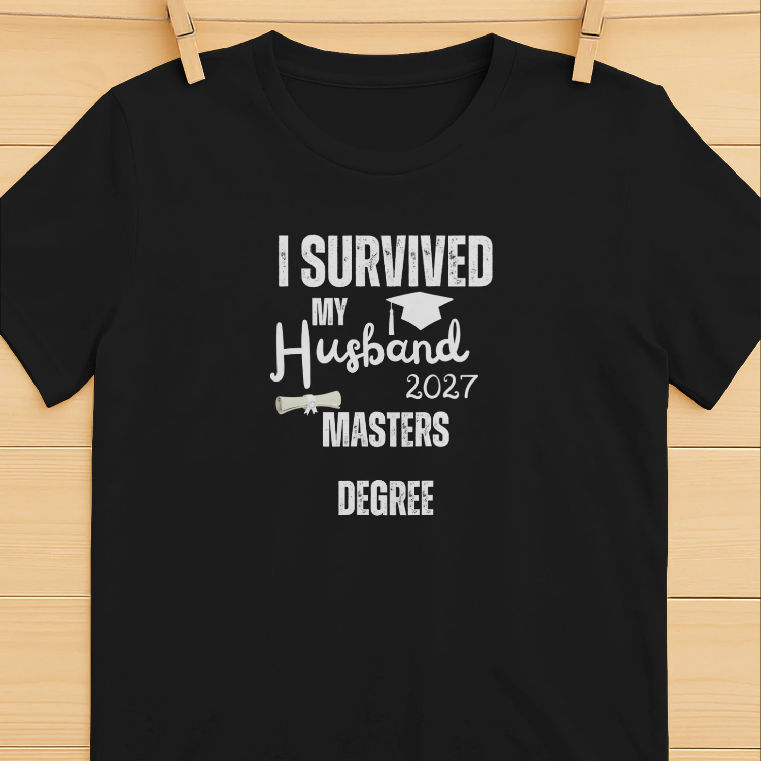 I Survived My Husband’s Masters Degree 2027 Shirt