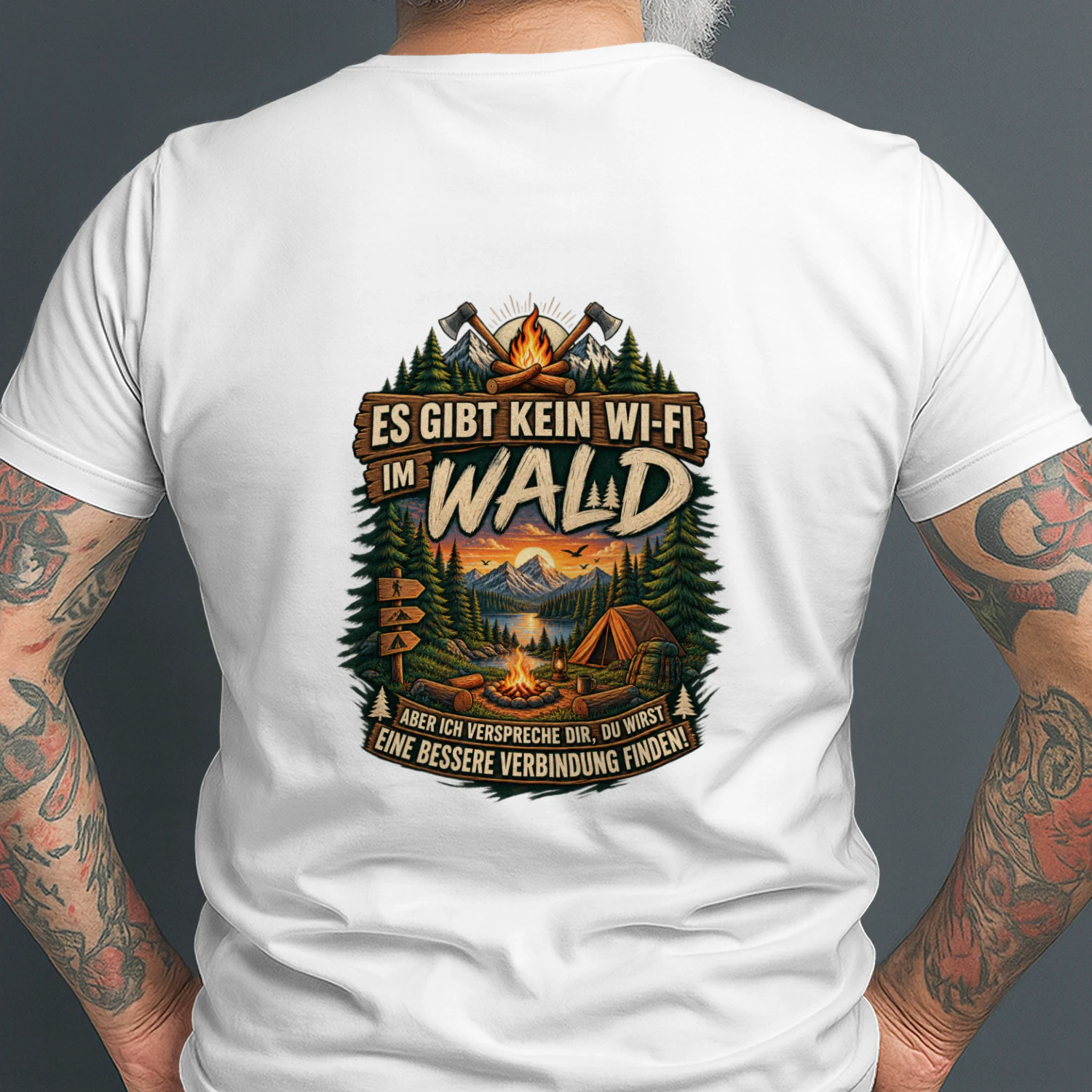 Kein WLAN im Wald – Camping T-Shirt