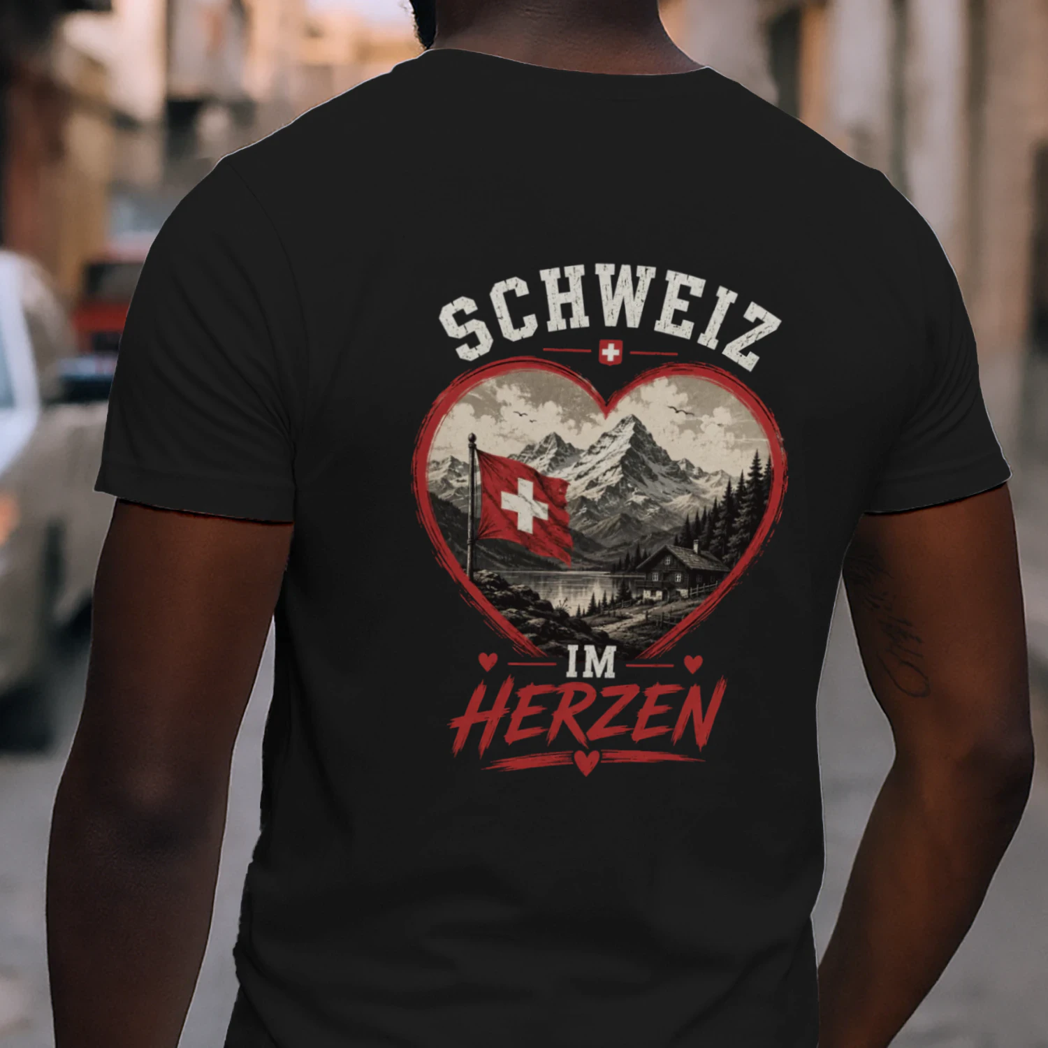 Schweiz im Herzen – Schweizer Alpen & Swiss Pride Vintage