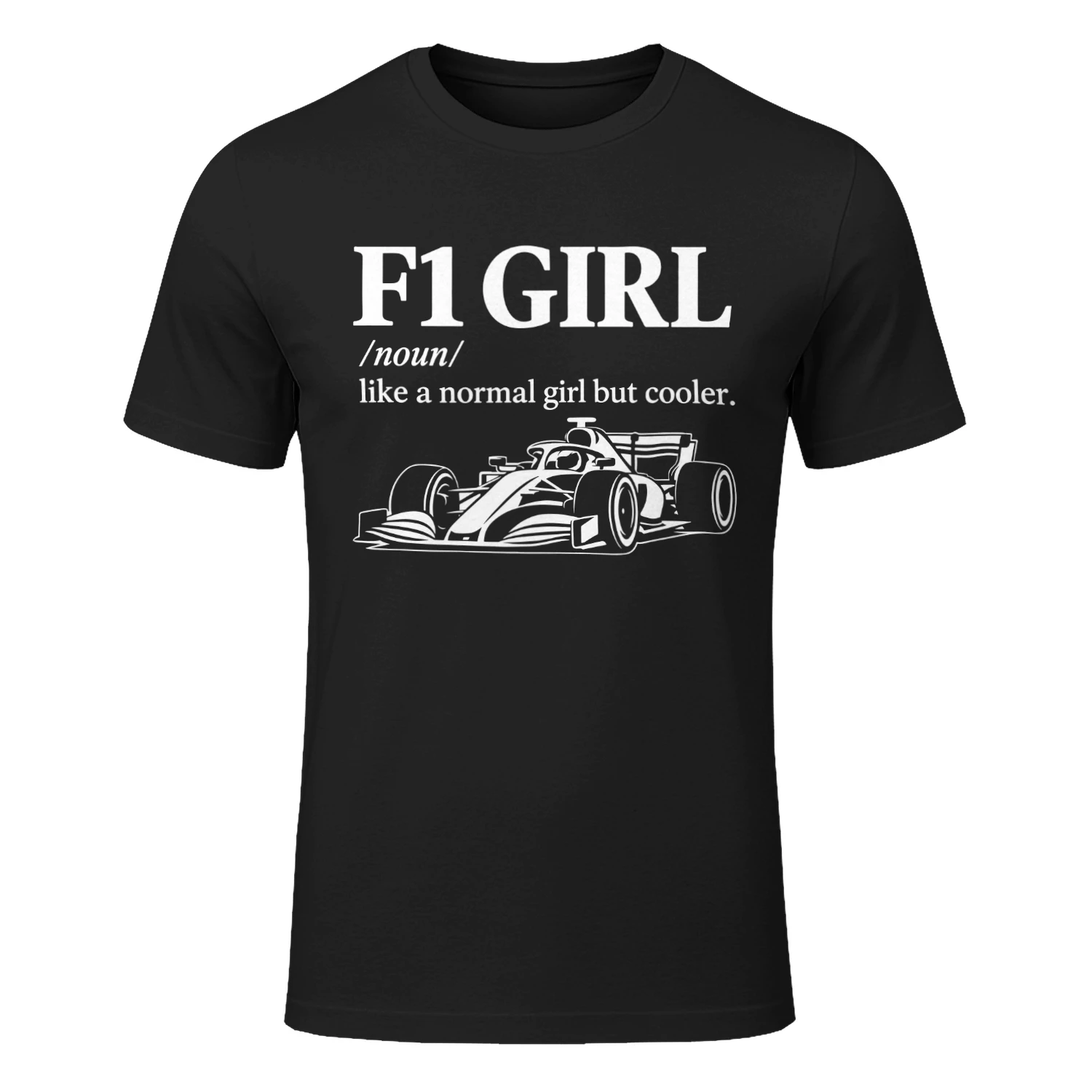 F1 Girl T-Shirt Funny Formula Racing Shirt for Women, Motorsport Fan Gift