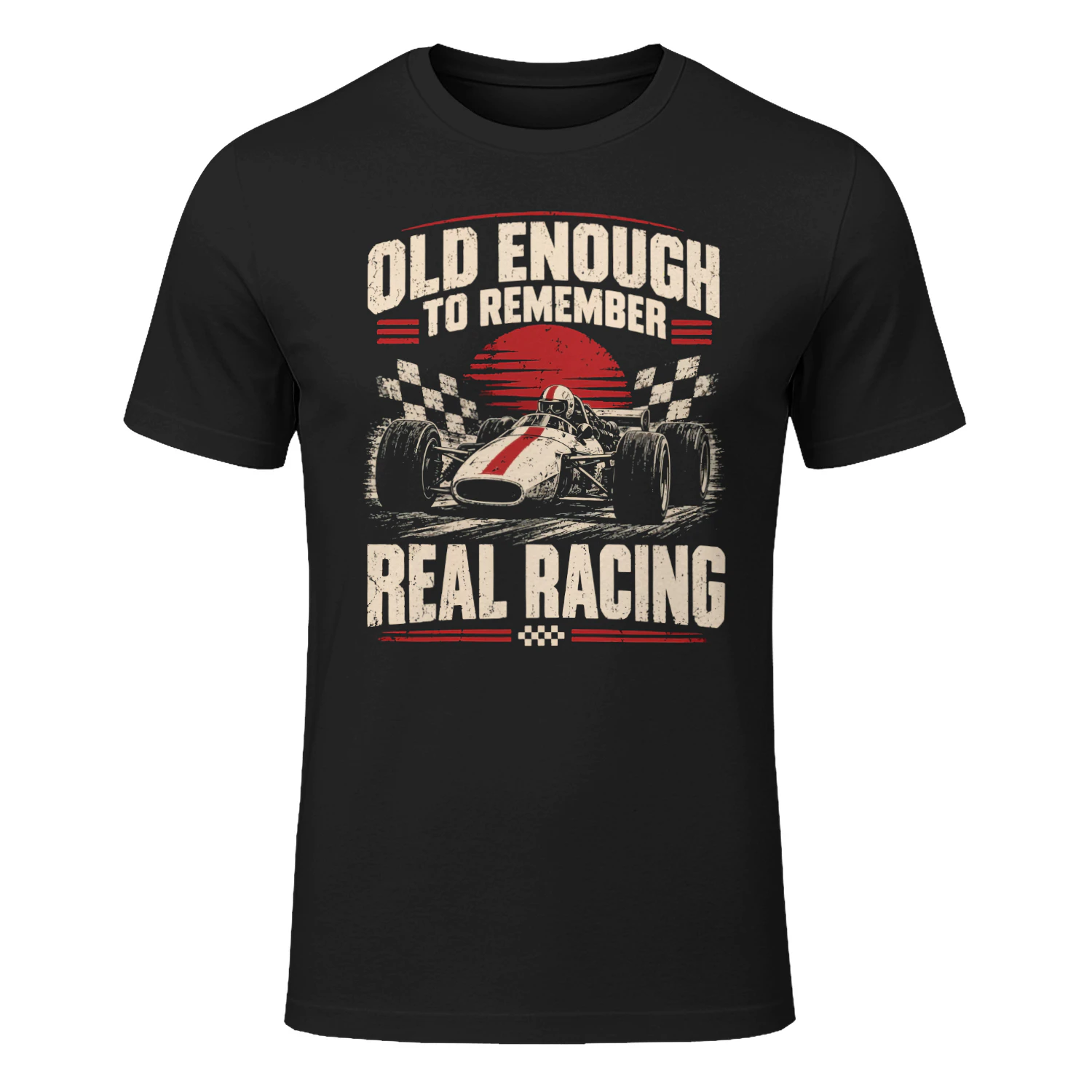 Old Enough to Remember Real Racing Shirt – Vintage Motorsport T-Shirt, Retro Open Wheel Racing Tee, Classic Race Car Fan Gift