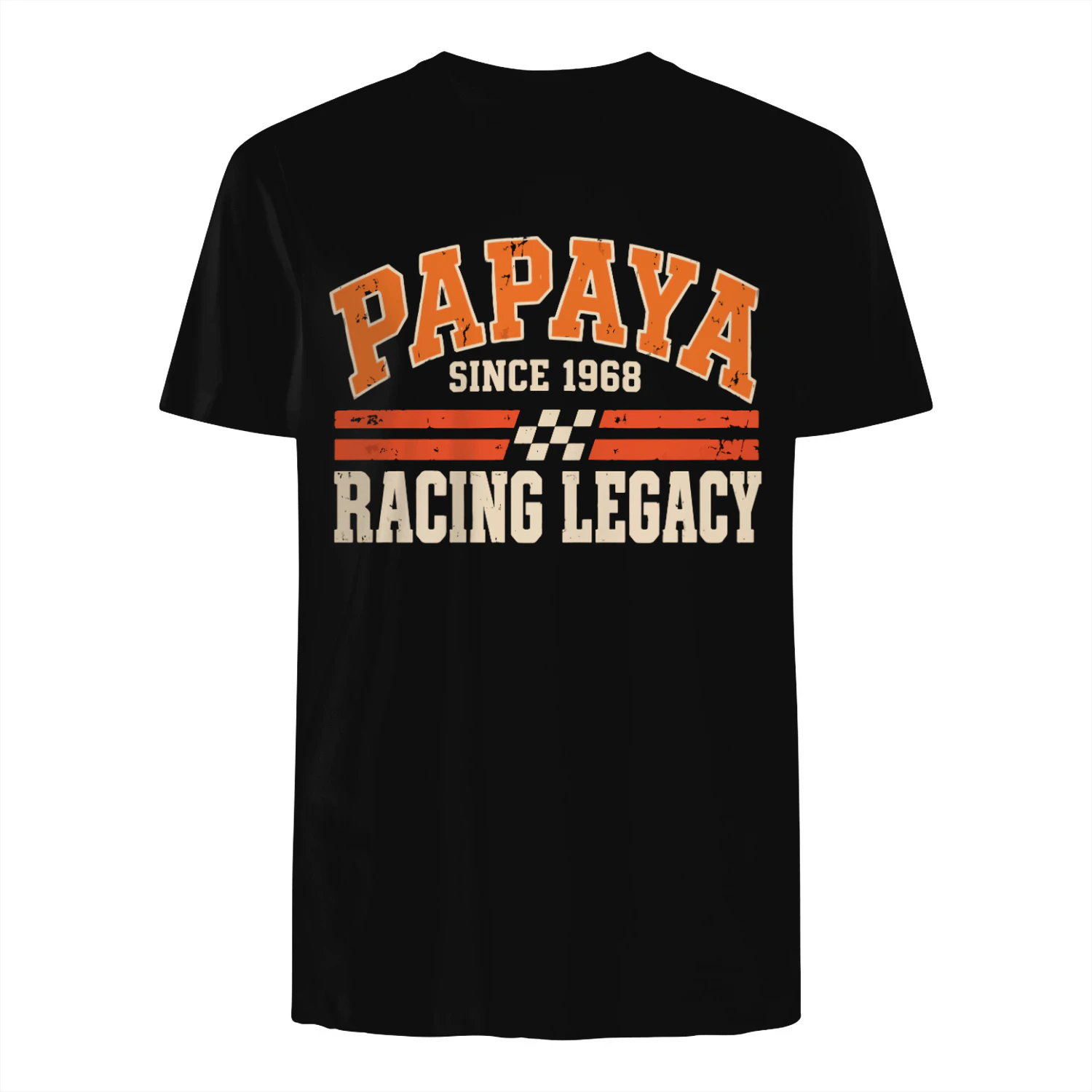 Papaya Since 1968 Racing Legacy T-Shirt – Vintage Motorsport Racing Shirt – Retro Race Fan Tee