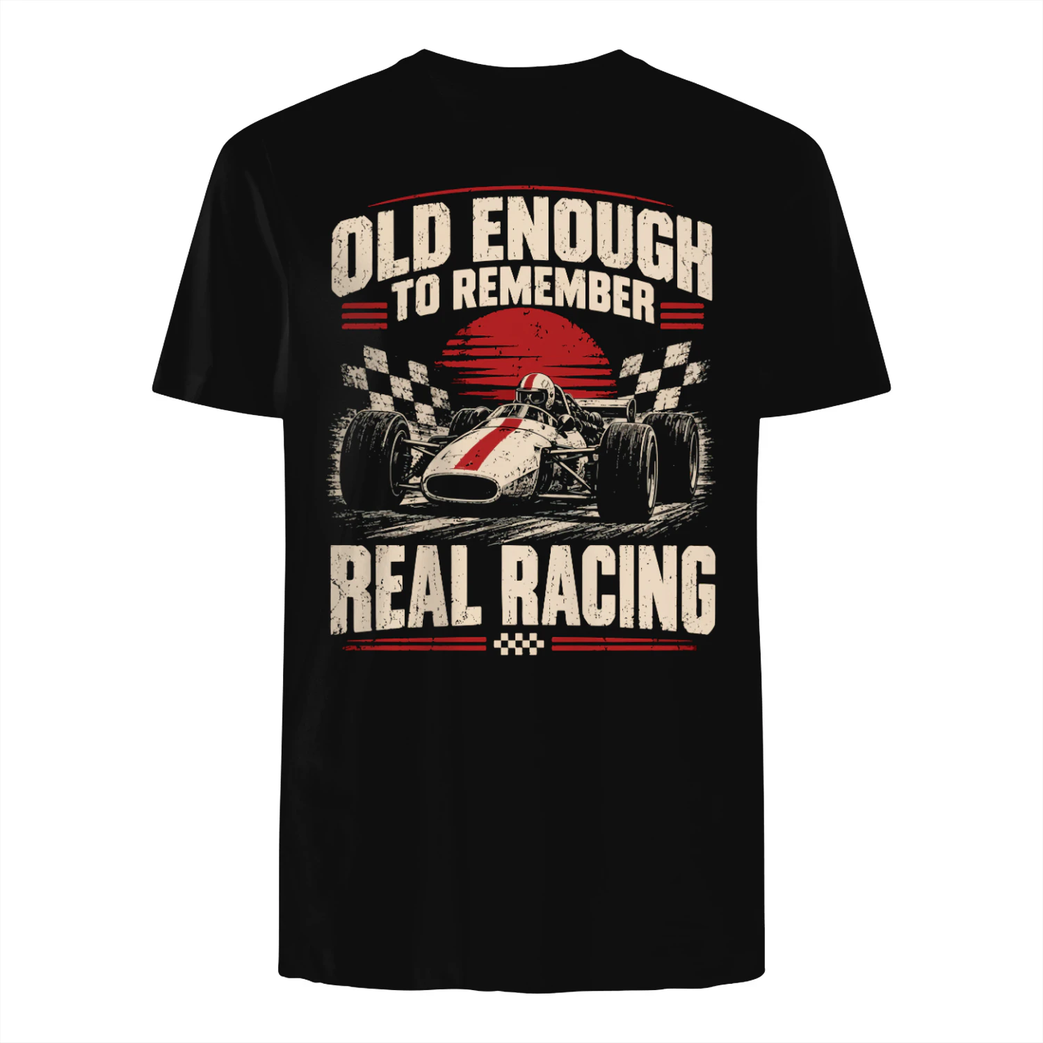 Old Enough to Remember Real Racing Shirt – Vintage Motorsport T-Shirt, Retro Open Wheel Racing Tee, Classic Race Car Fan Gift