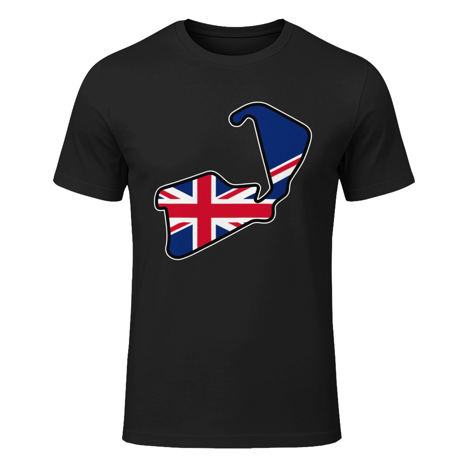 Silverstone Grand Prix Circuit UK Flag T-Shirt Formula 1 Racing Shirt Streetwear British Grand Prix Tee