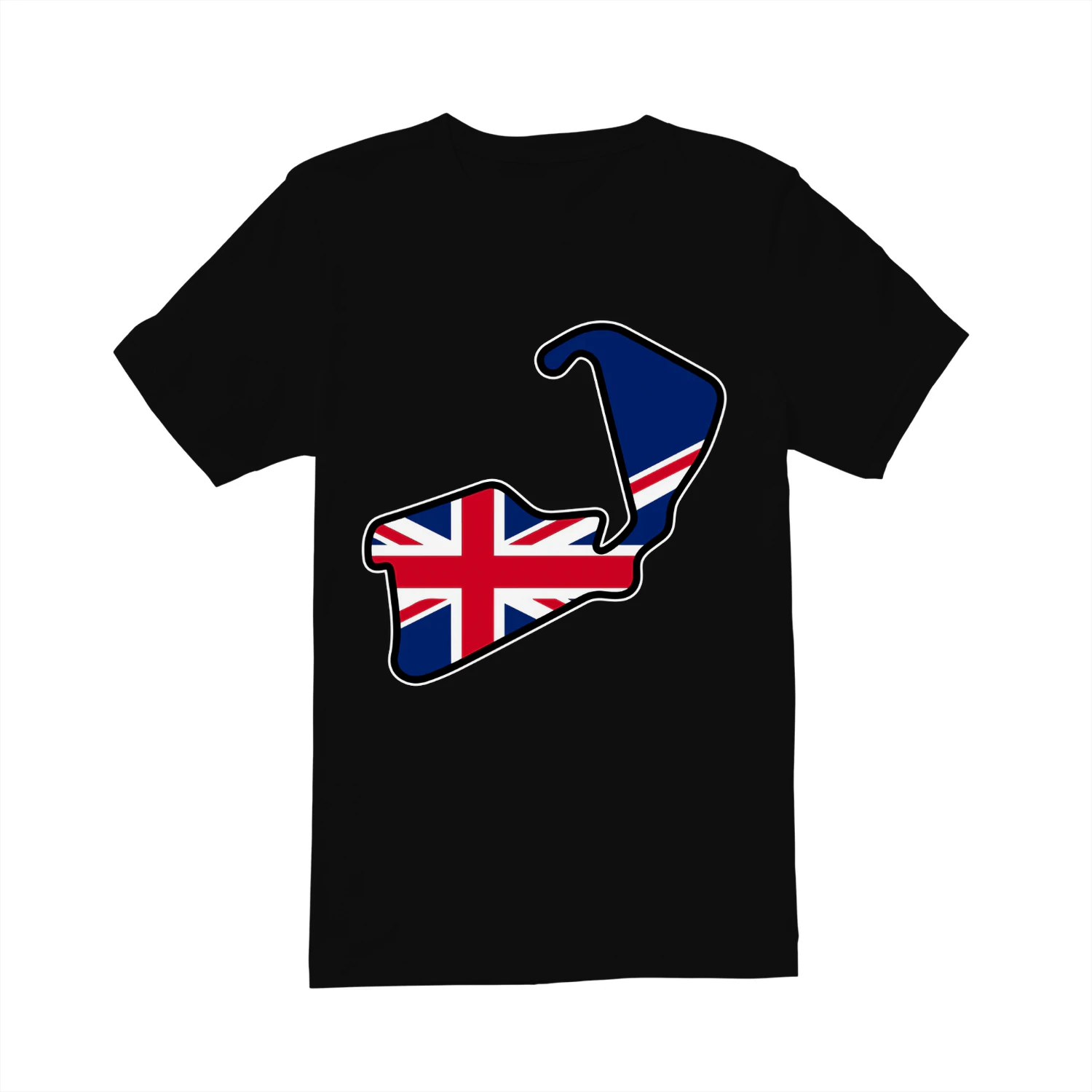 Silverstone Grand Prix Circuit UK Flag T-Shirt Formula 1 Racing Shirt Streetwear British Grand Prix Tee