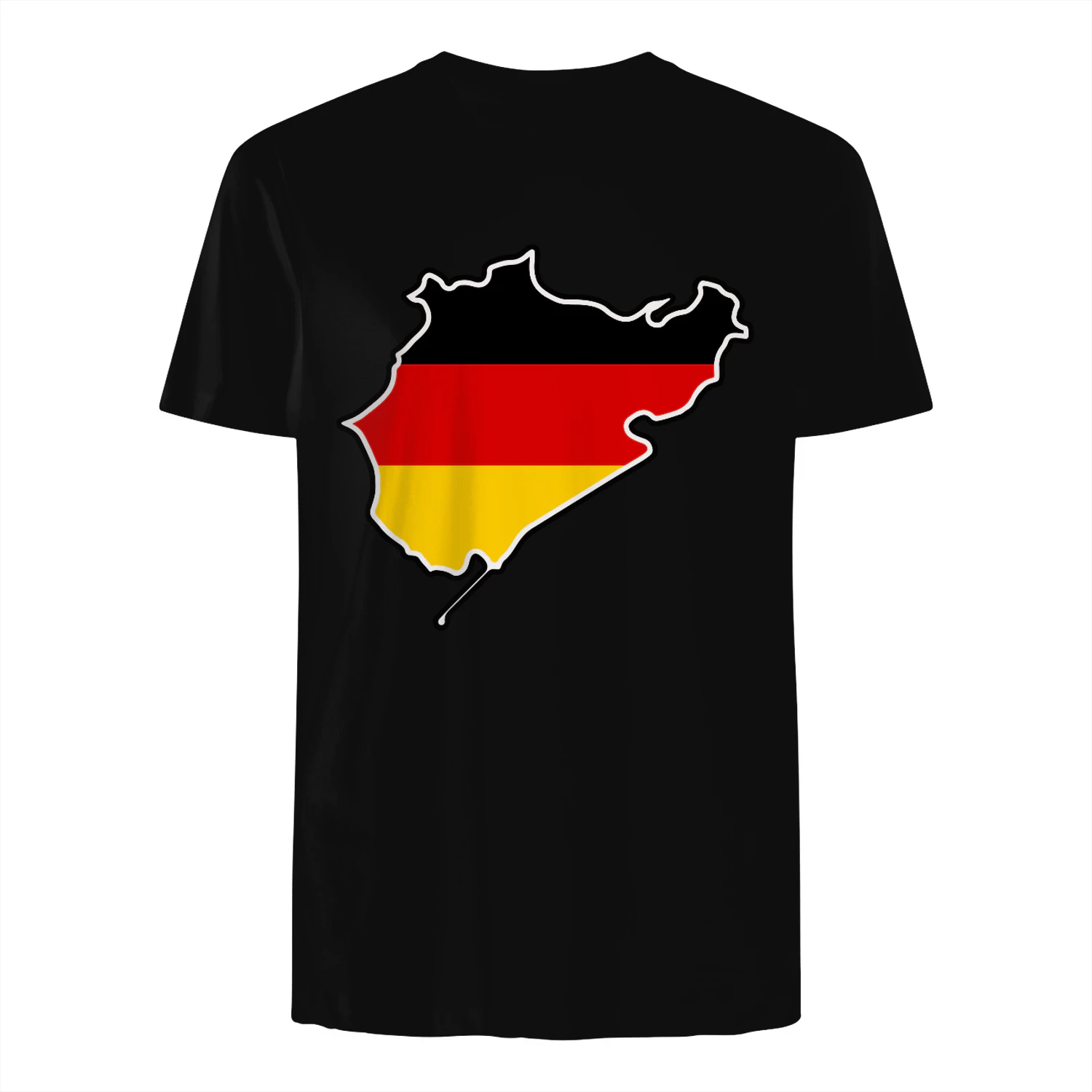 Nürburgring Nordschleife Track Germany Flag T-Shirt Minimalist Luxury Streetwear Racing Tee