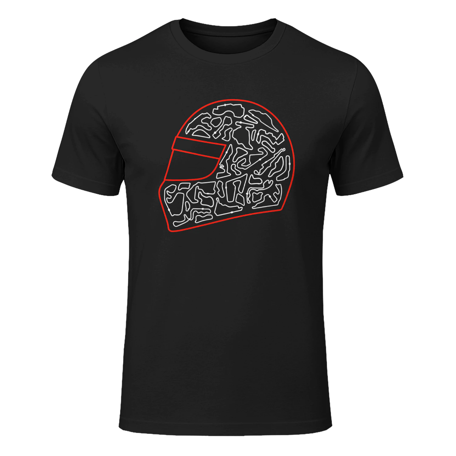 Cicruit Racing Helmet T-Shirt Formula Racing Helmet Tee shirt for Motorsport Fans