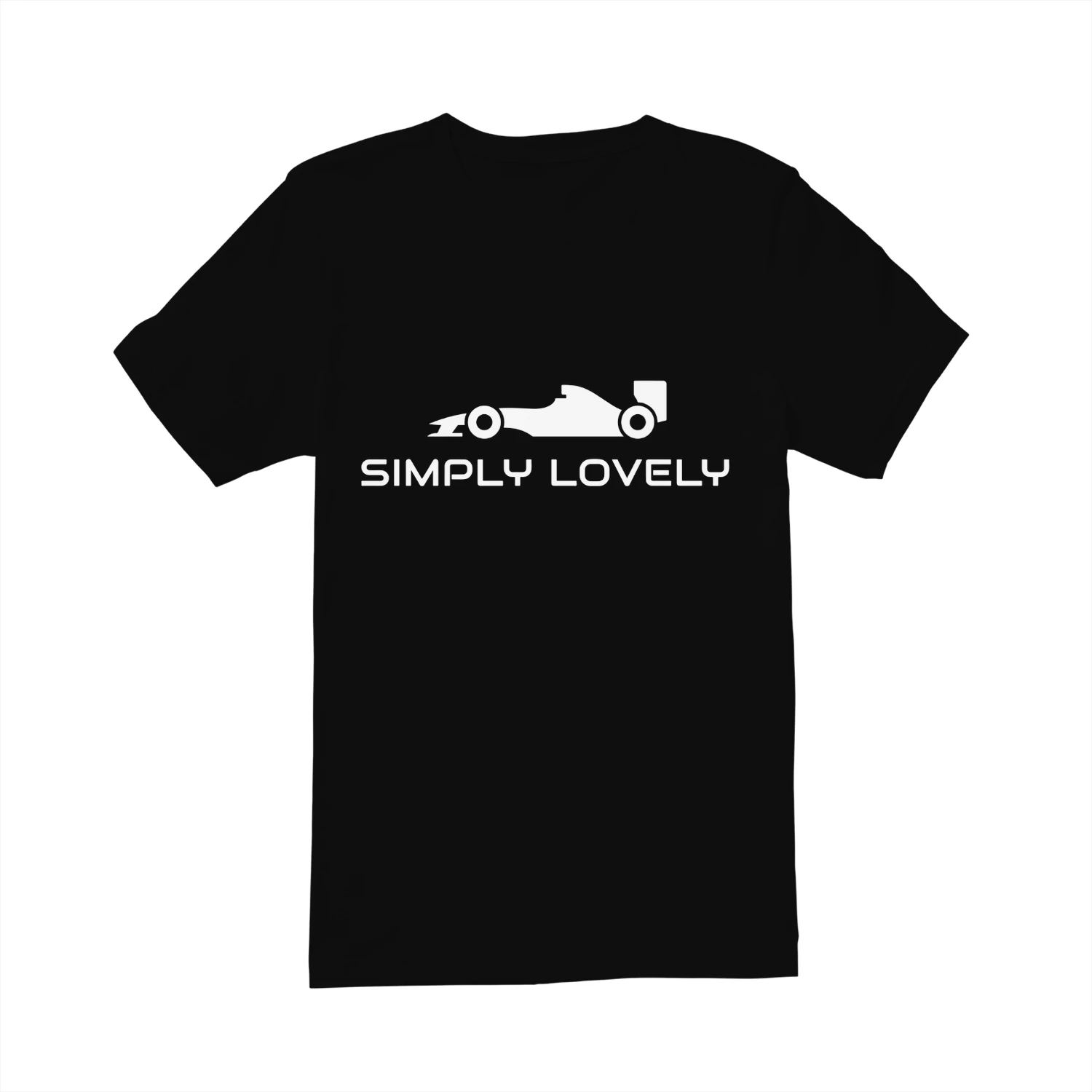 Simply Lovely Racing Car T-Shirt Minimalist Motorsport Graphic Tee Formula Racing Fan Shirt Race Weekend Gift