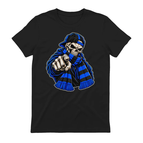 Blue Black Skull