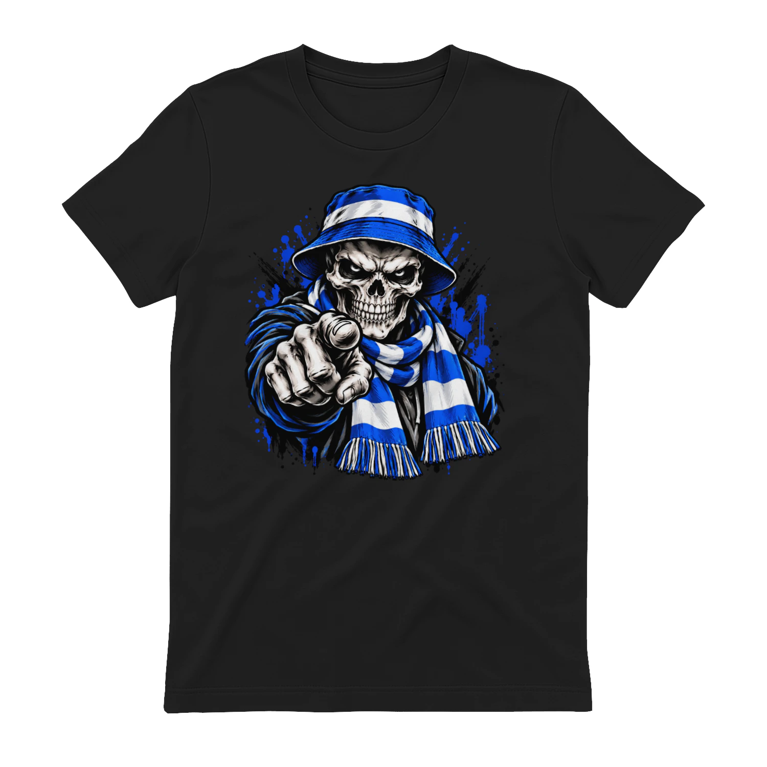 Supporters T-Shirt Blauw Wit 1900 Fan Shirt