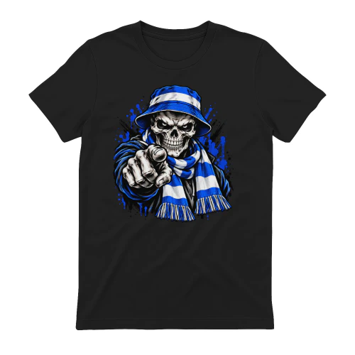 Blauw-Witte Skull