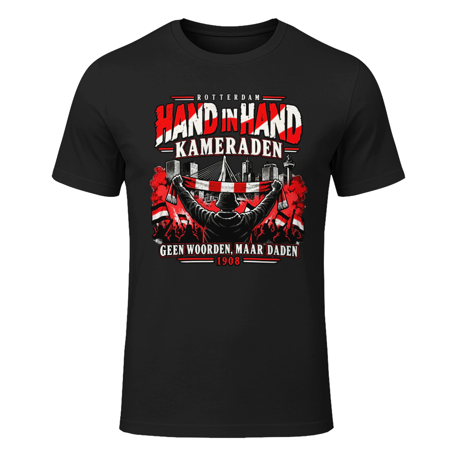 Hand in Hand Kameraden 1908 Shirt Rotterdam Supporter Tee Shirt