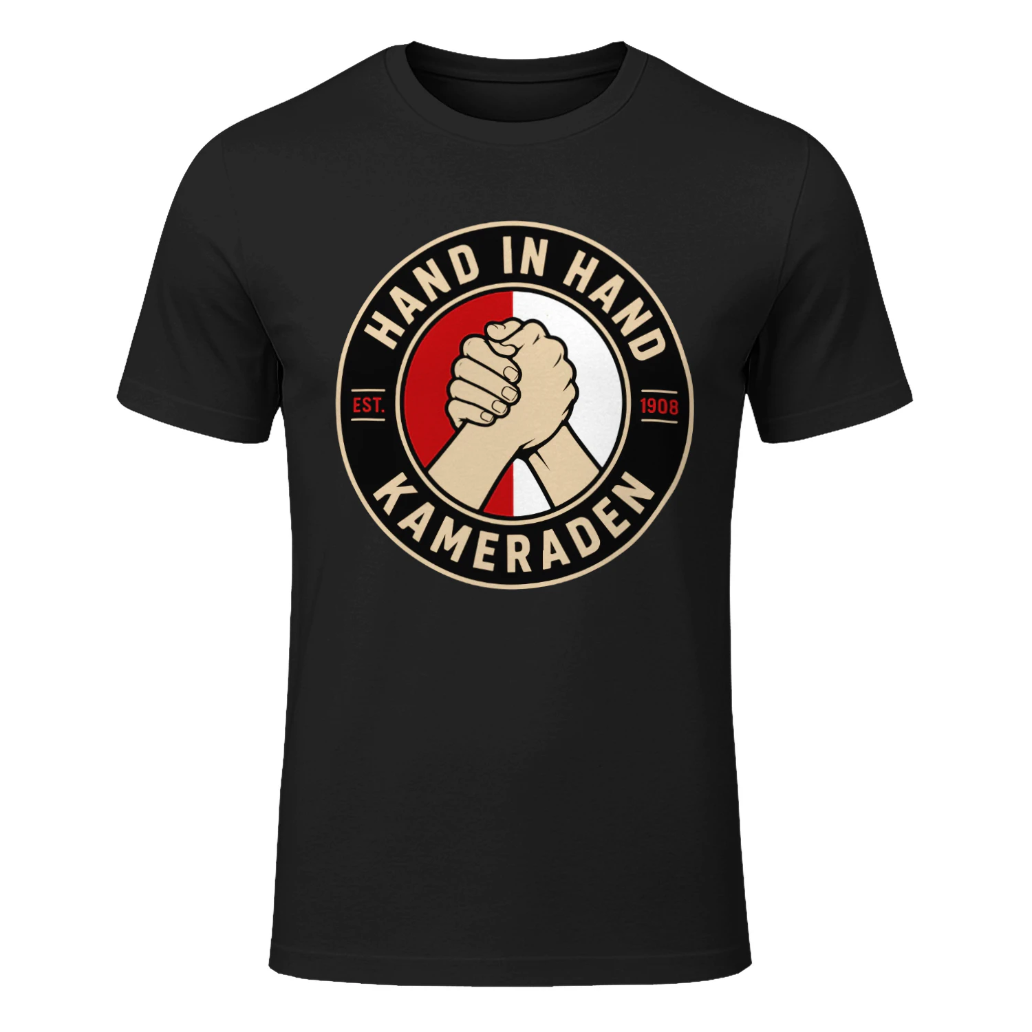 Hand in Hand Kameraden 1908 Shirt – Rotterdam Voetbal Supporter Tee Shirt