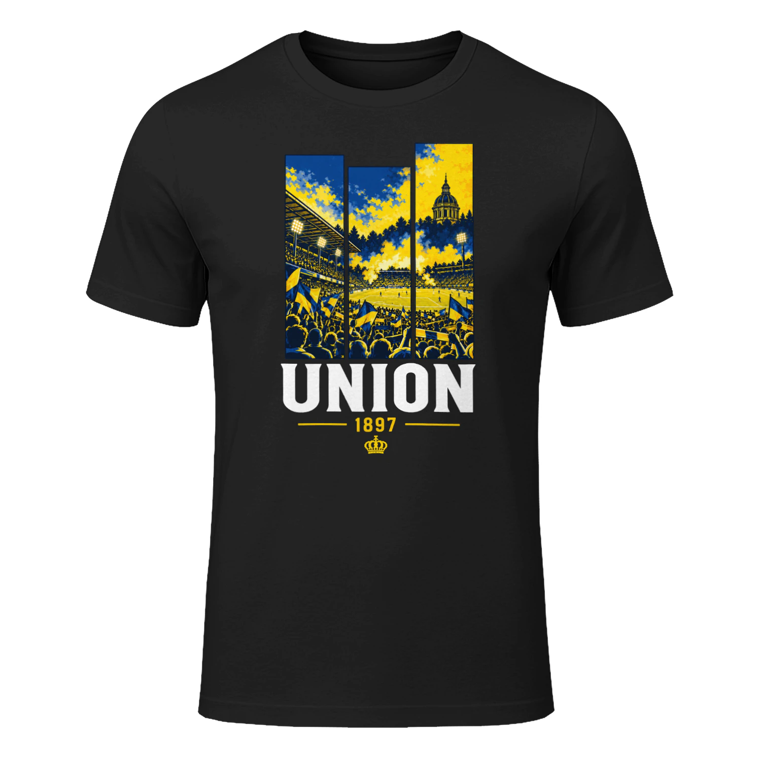 Union 1897 Bruxelles T-Shirt Supporter Football Bleu & Jaune