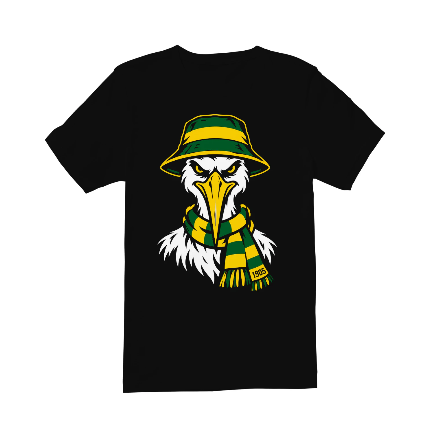 Den Haag 1905 Stork Shirt – Geel Groen Supporter T-Shirt