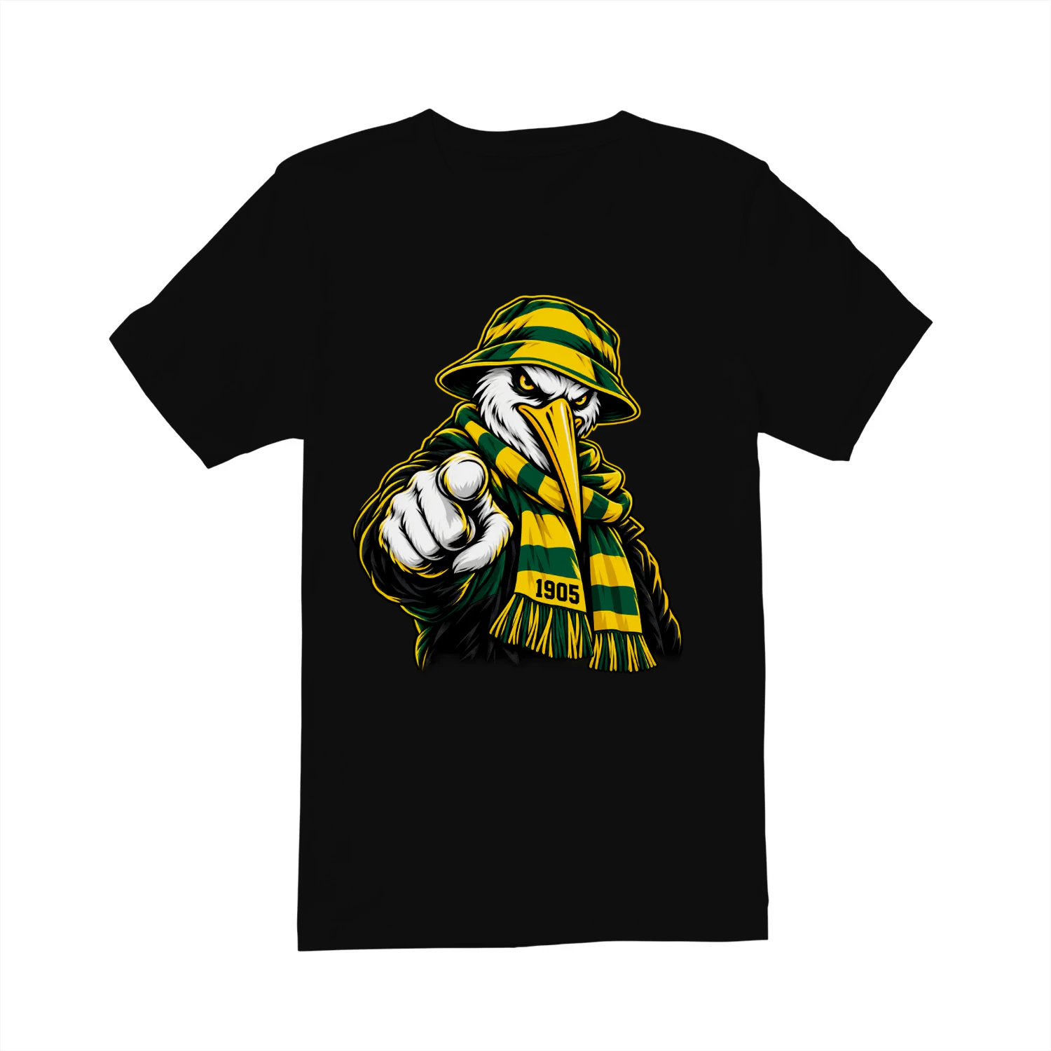 1905 Voetbal Supporter Shirt Groen Geel Fan T-Shirt Voetbalshirt voor Supporters