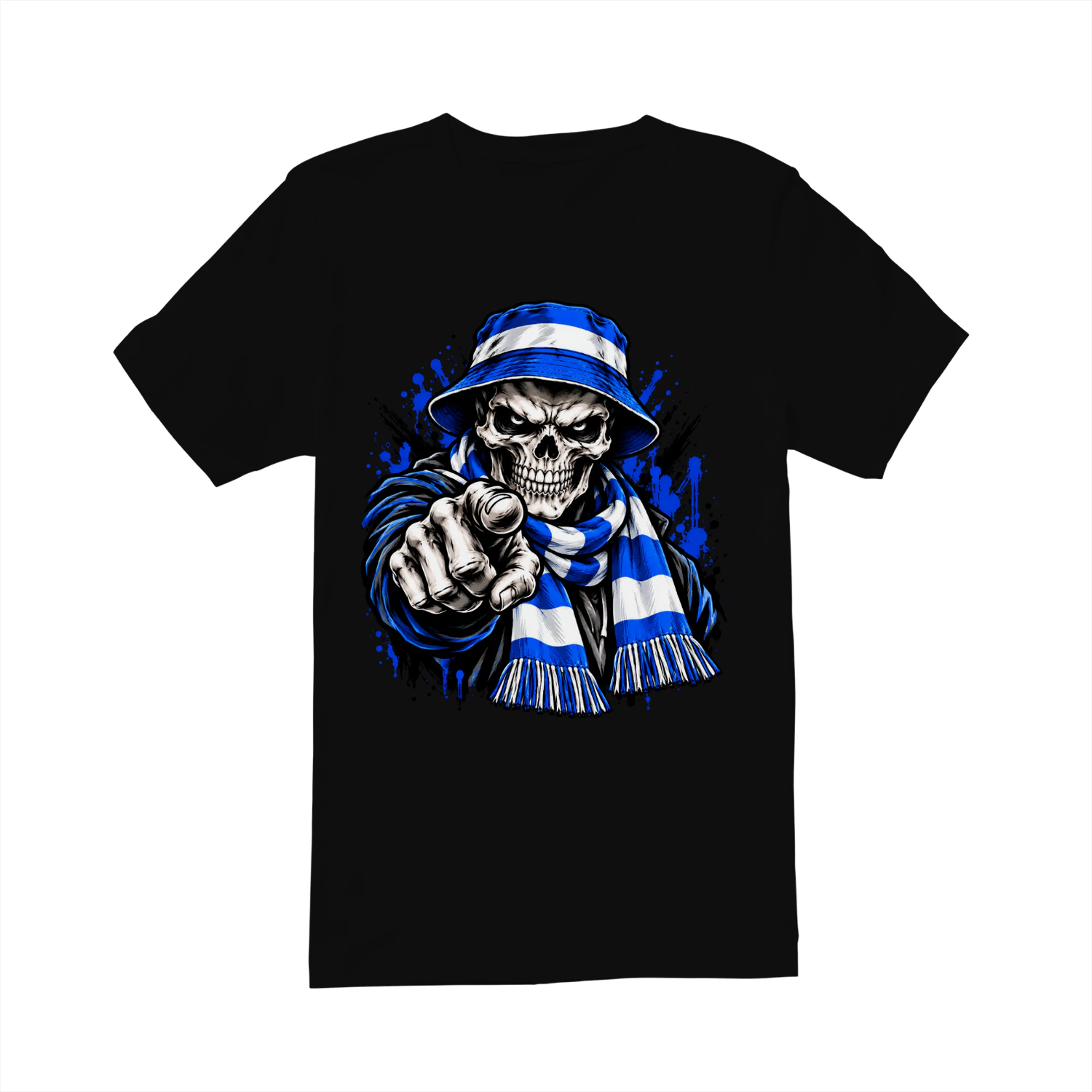 Supporters T-Shirt Blauw Wit 1900 Fan Shirt