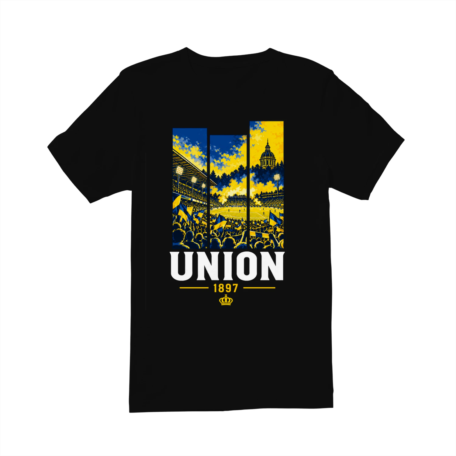 Union 1897 Bruxelles T-Shirt Supporter Football Bleu & Jaune