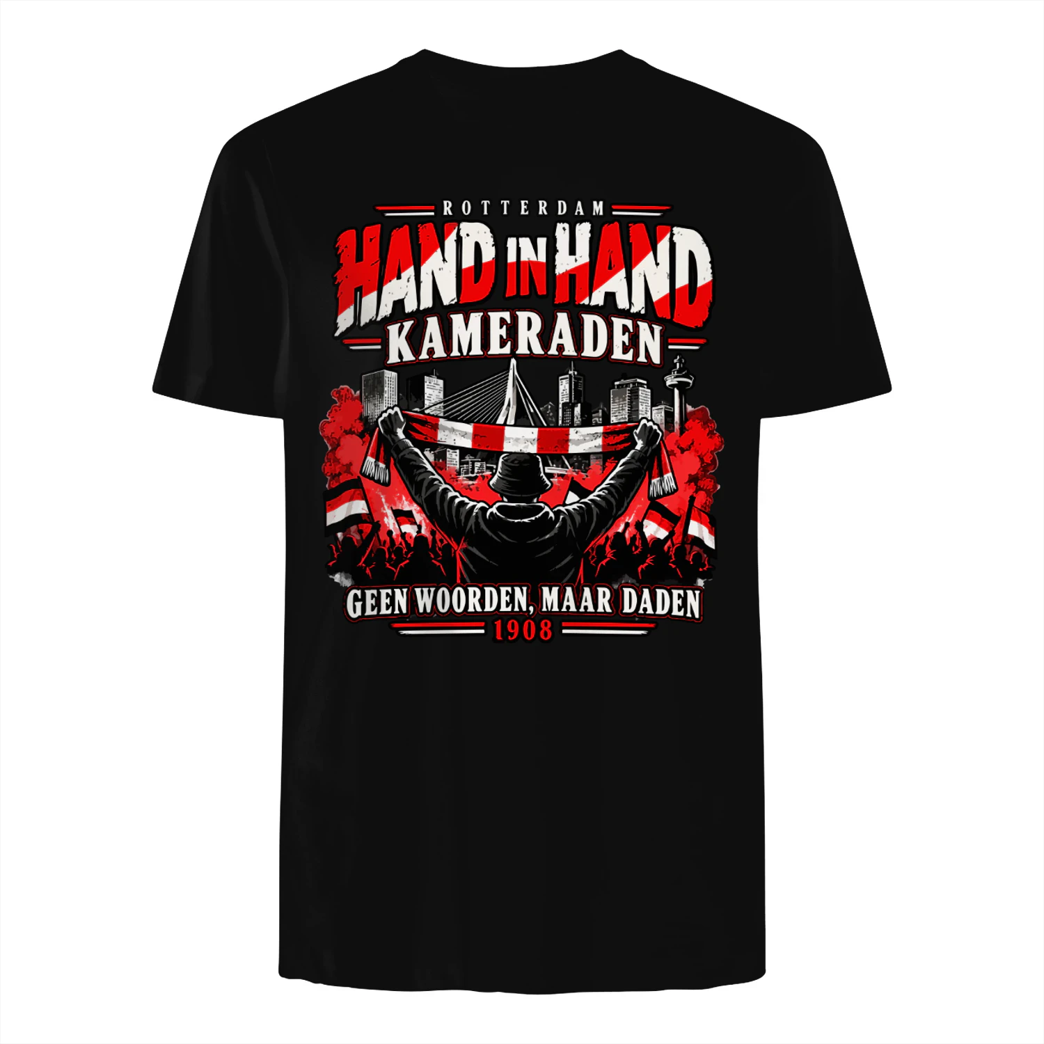 Hand in Hand Kameraden 1908 Shirt Rotterdam Supporter Tee Shirt