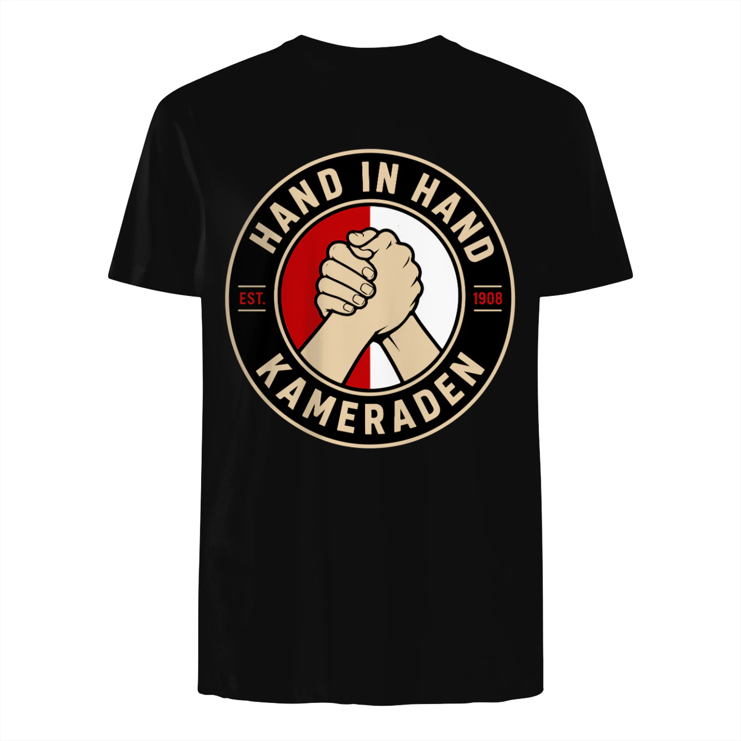 Hand in Hand Kameraden 1908 Shirt – Rotterdam Voetbal Supporter Tee Shirt
