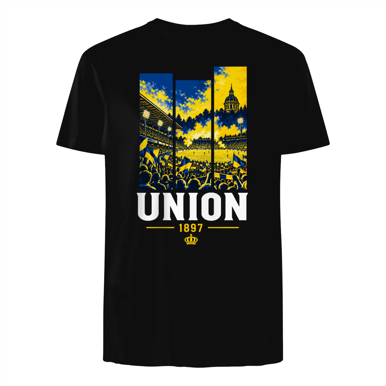 Union 1897 Bruxelles T-Shirt Supporter Football Bleu & Jaune