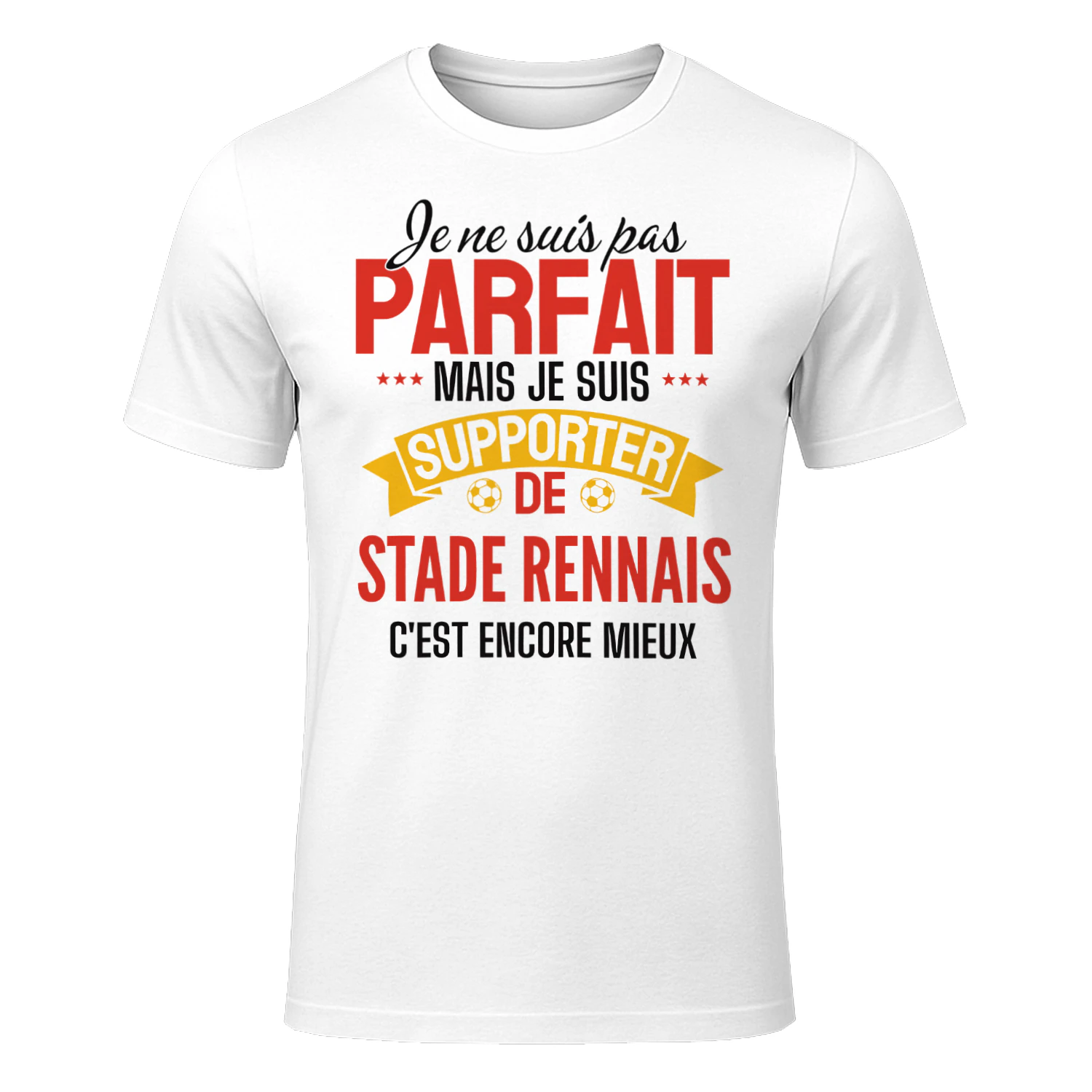 je ne suis pas parfait mais je suis supporter de stade rennes c'est encore mieux