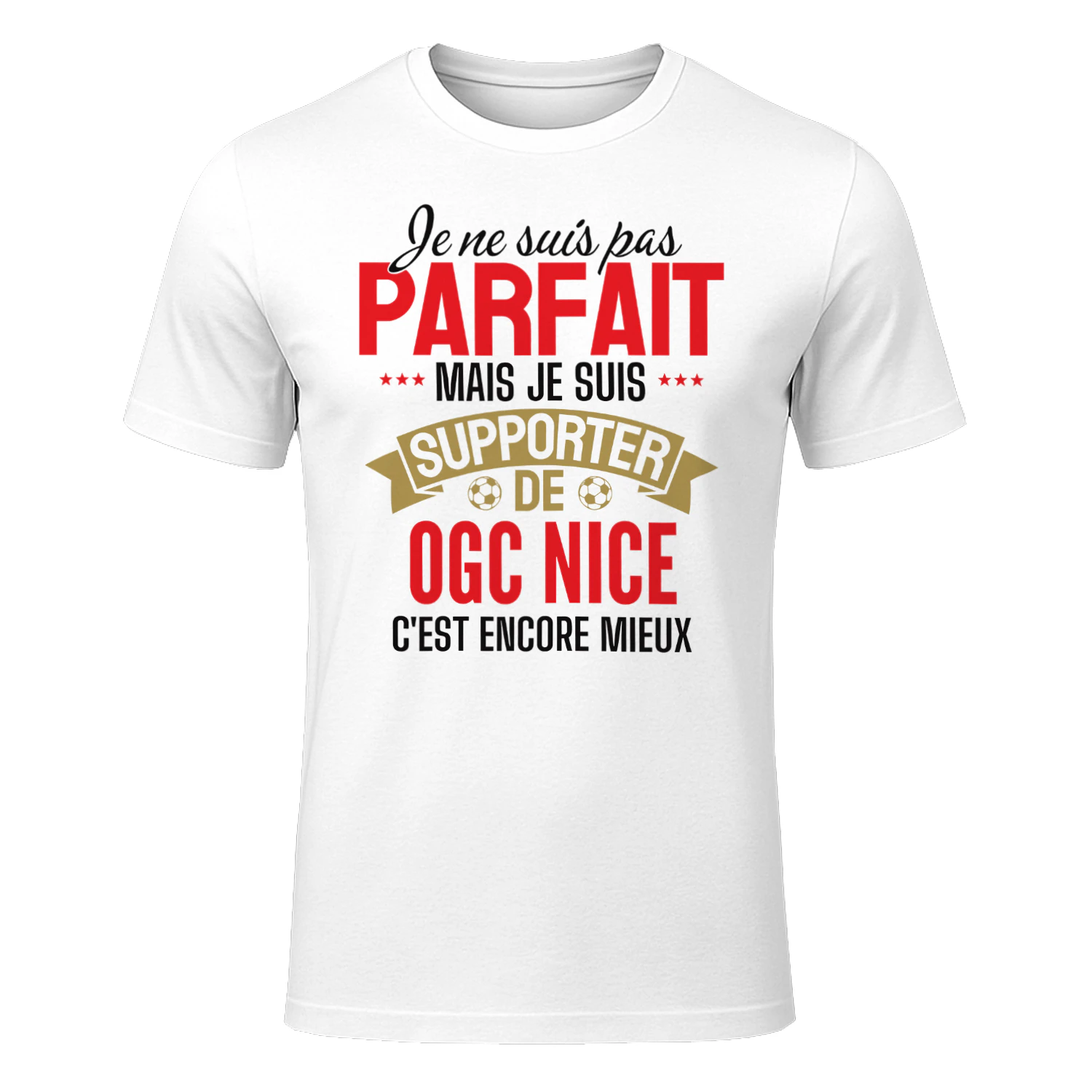 je ne suis pas parfait mais je suis supporter de OGC Nice c'est encore mieux