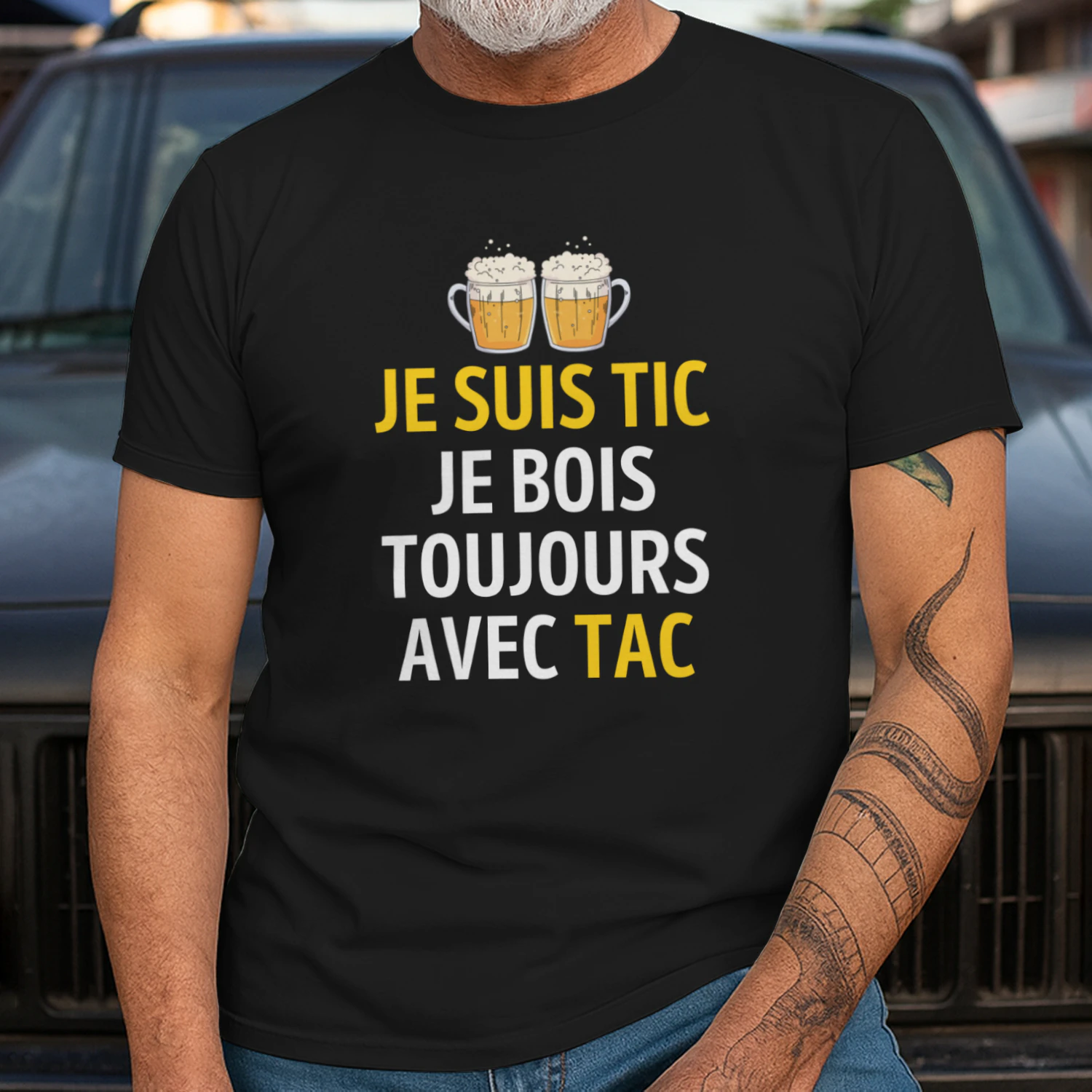 Je Suis TIC Je Bois Toujours Avec TAC – Humour Apéro