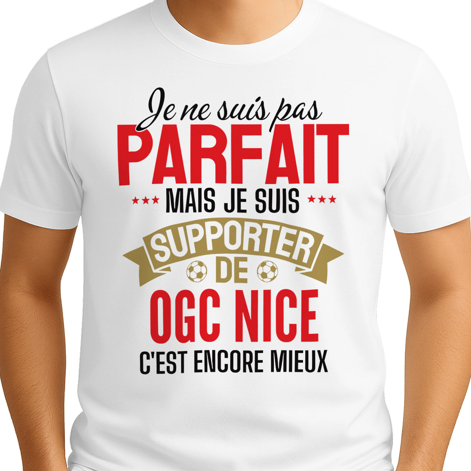 je ne suis pas parfait mais je suis supporter de OGC Nice c'est encore mieux