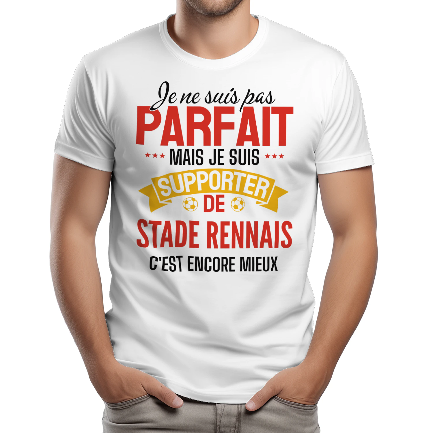je ne suis pas parfait mais je suis supporter de stade rennes c'est encore mieux