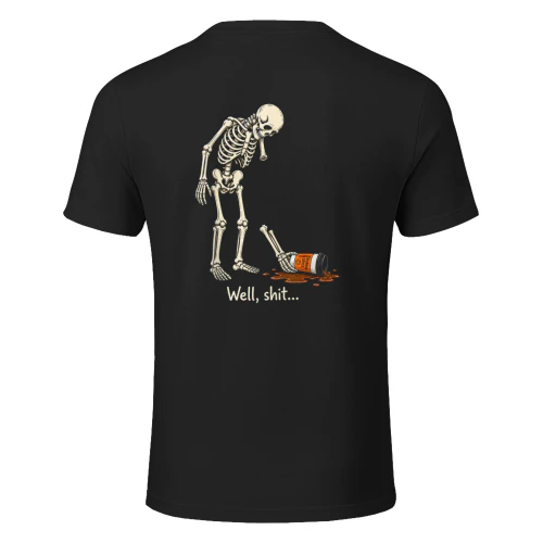 Skeleton Coffee Well Shit T-Shirt