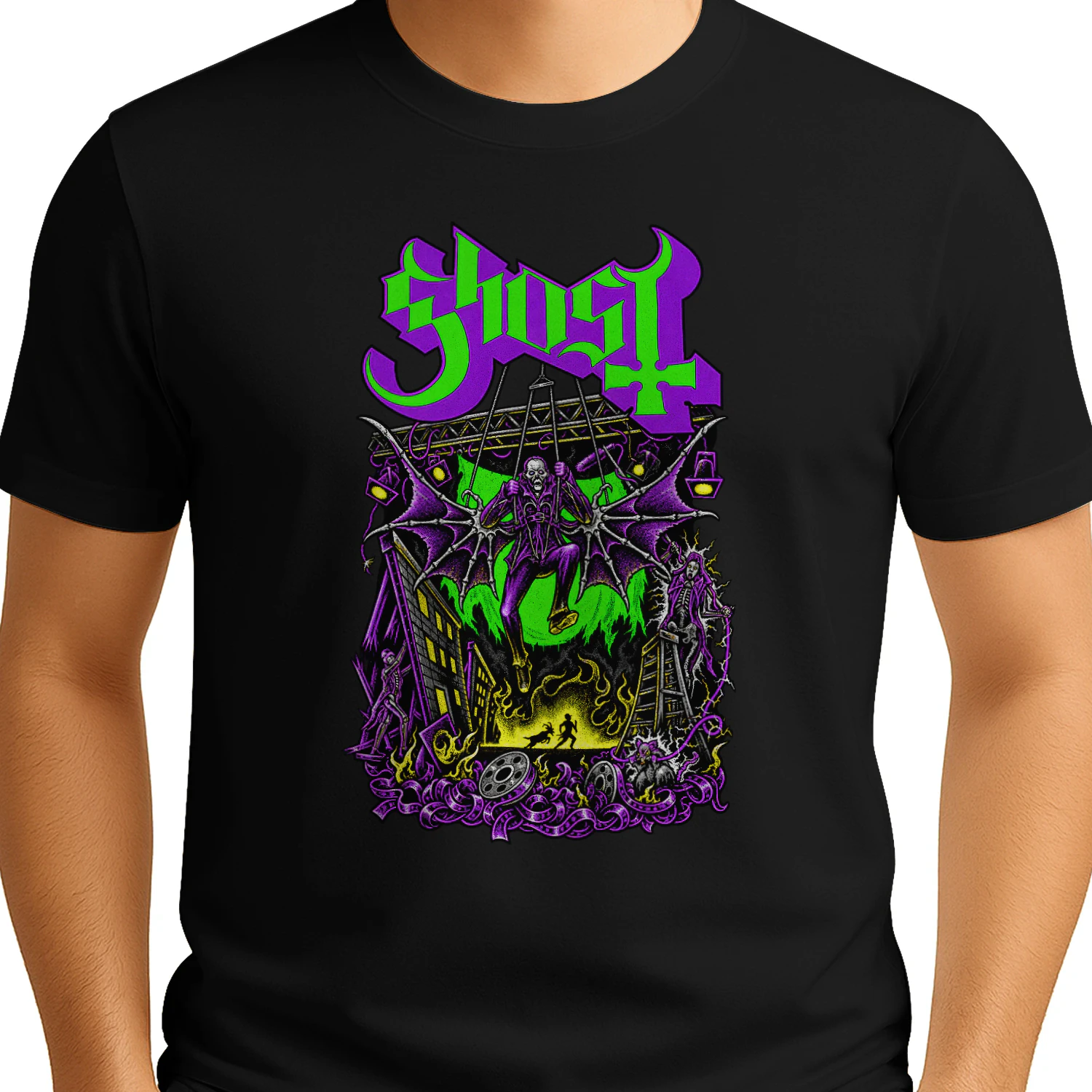Ghost Band Merch Art FOG YK Ghost T-Shirt