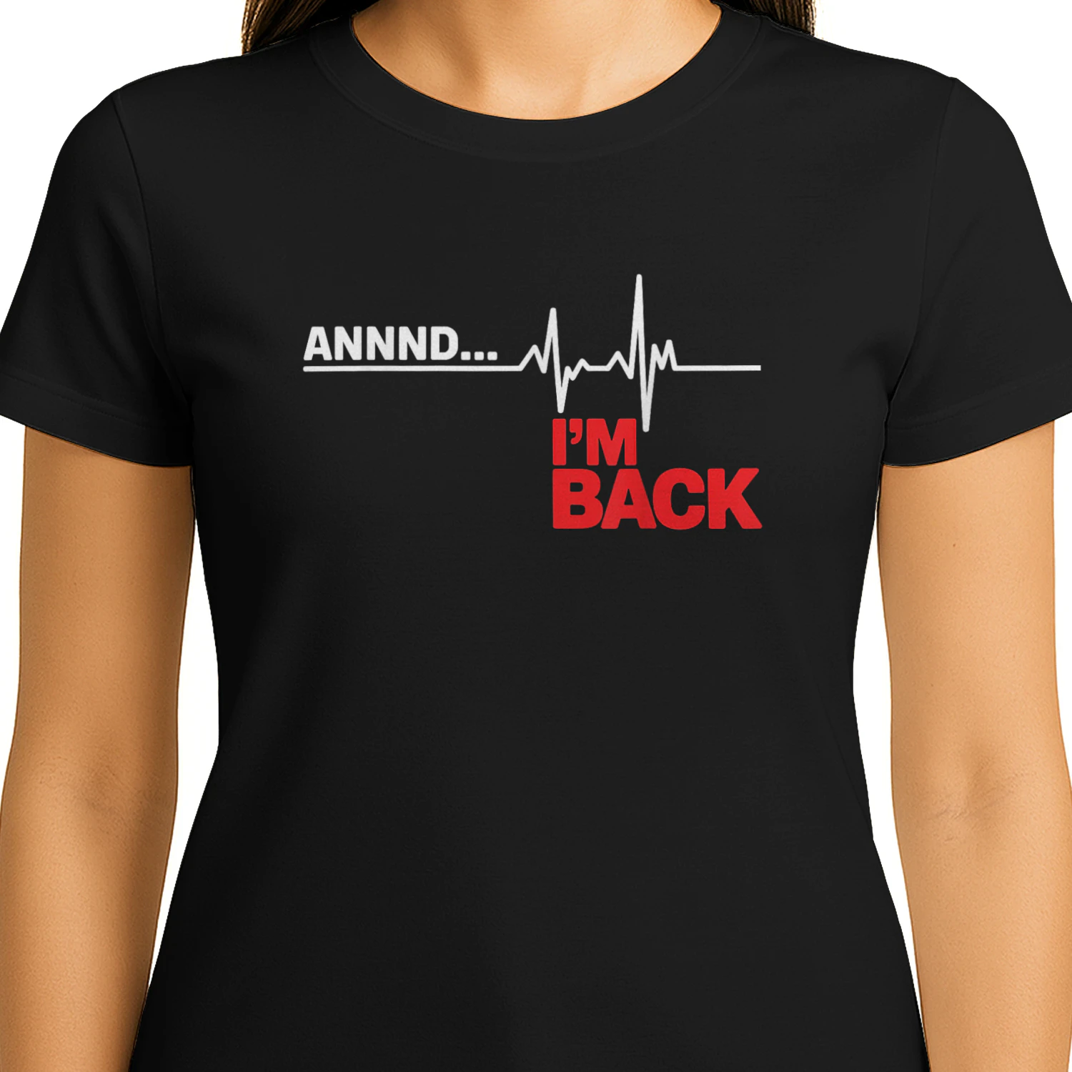 Annnd I'm Back Open Heart Surgery Survivor Heartbeats EKG T-Shirt