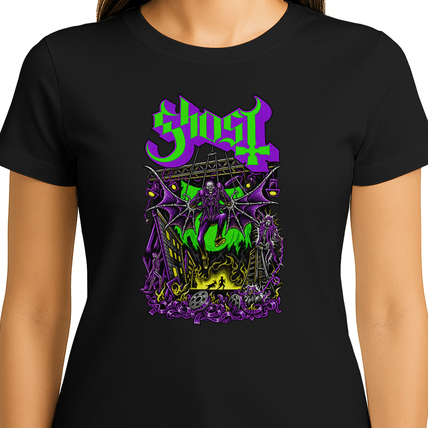 Ghost Band Merch Art FOG YK Ghost T-Shirt