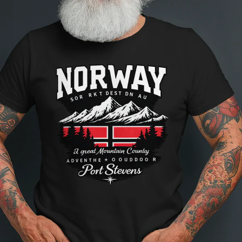 Norway Mountain Adventure Vintage Travel T-Shirt