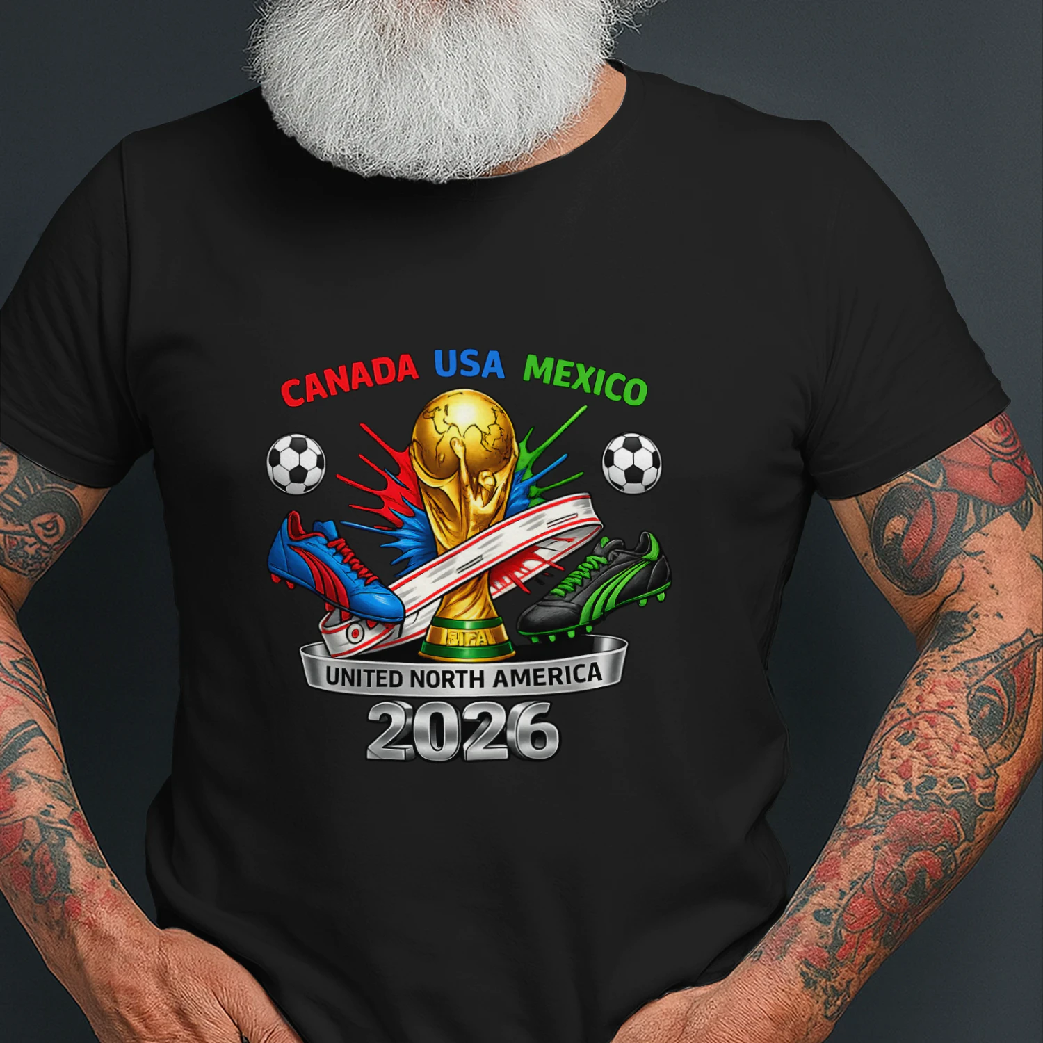 2026 North America Soccer Championship T-Shirt | Canada USA Mexico Football Fan Tee