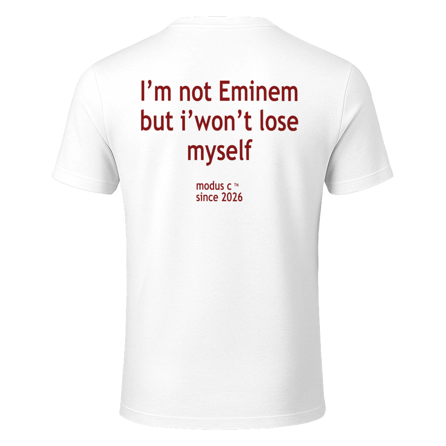 I'm Not Eminem But I Won't Lose Myself Graphic Classic Unisex T-shirt