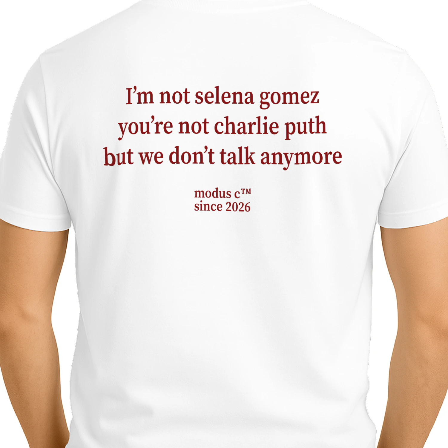 I'm Not Selena Gomez We Don't Talk Anymore Funny Breakup Classic Unisex T-shirt