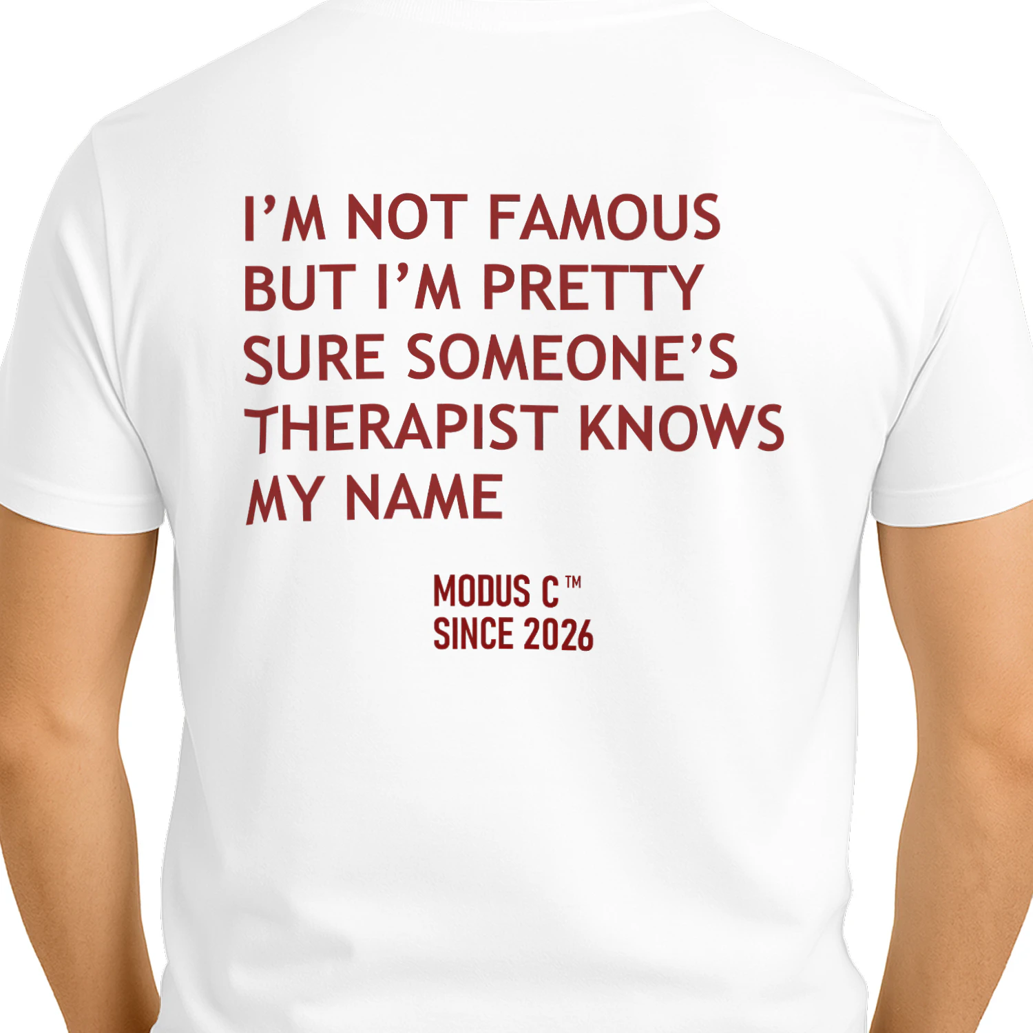 Funny Quote Design Therapist Humor Graphic Statement Classic Unisex T-shirt