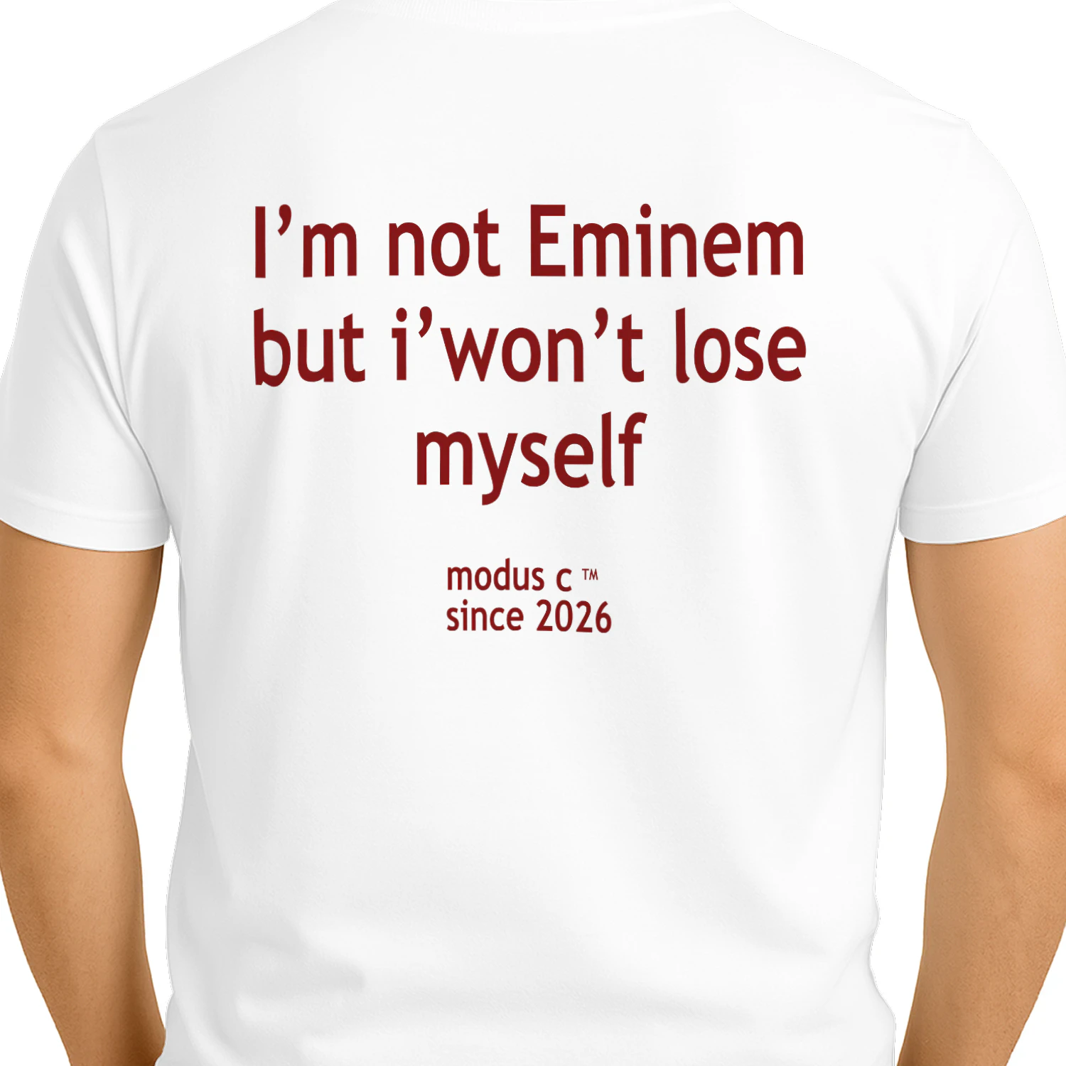 I'm Not Eminem But I Won't Lose Myself Graphic Classic Unisex T-shirt