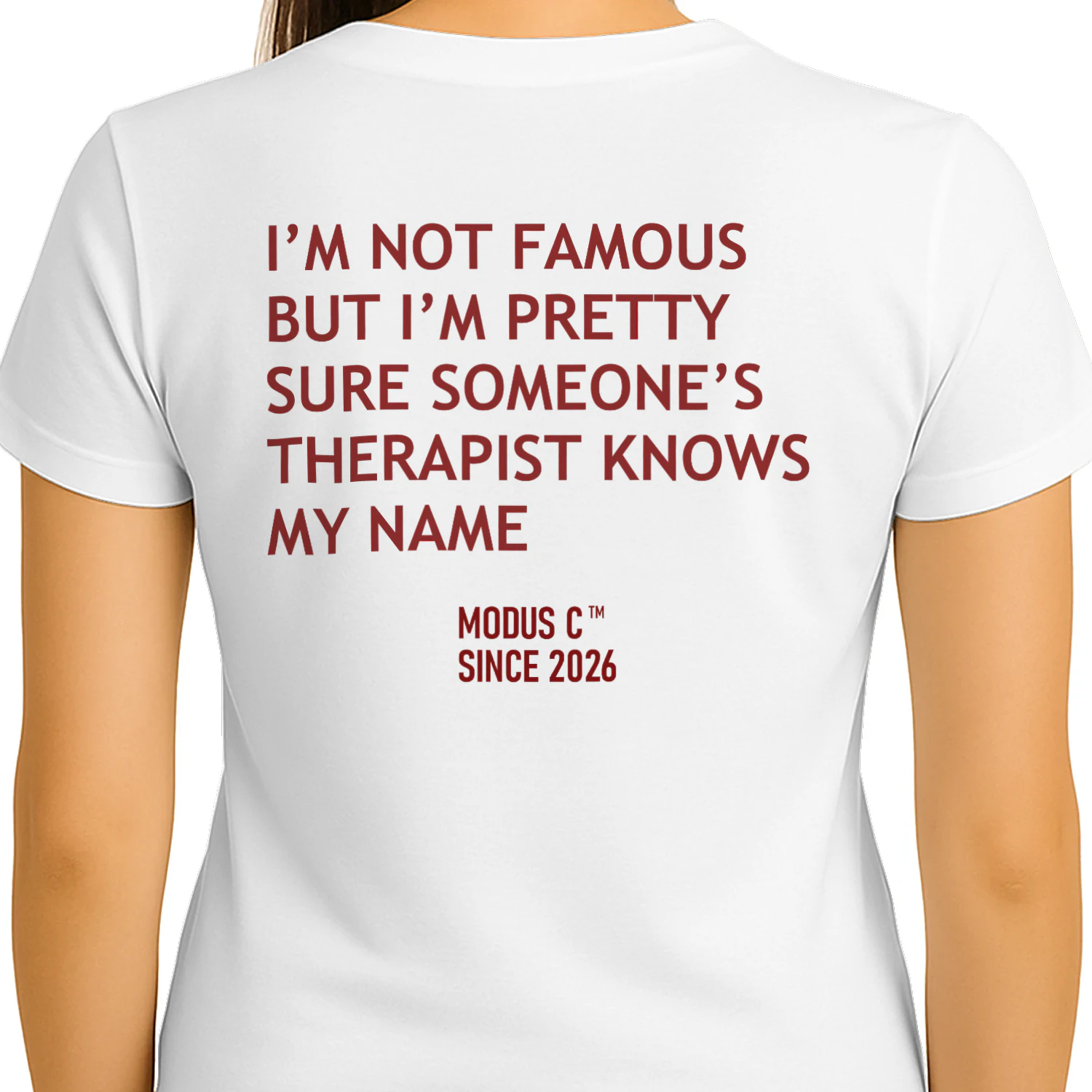 Funny Quote Design Therapist Humor Graphic Statement Classic Unisex T-shirt