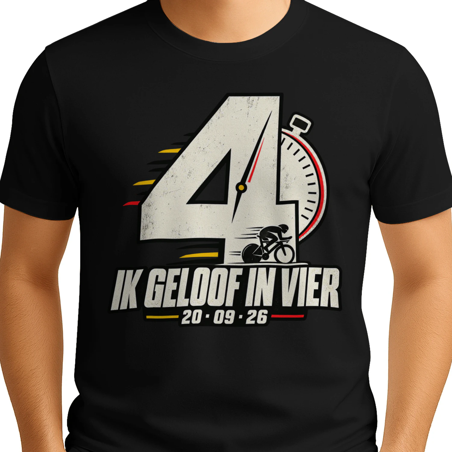 Ik Geloof In Vier – Wielrennen T-Shirt 20.09.26