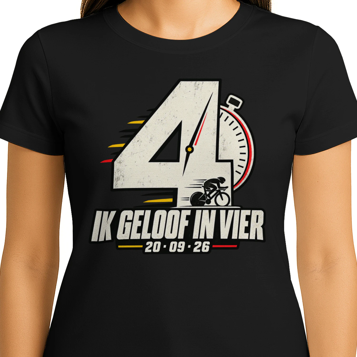 Ik Geloof In Vier – Wielrennen T-Shirt 20.09.26