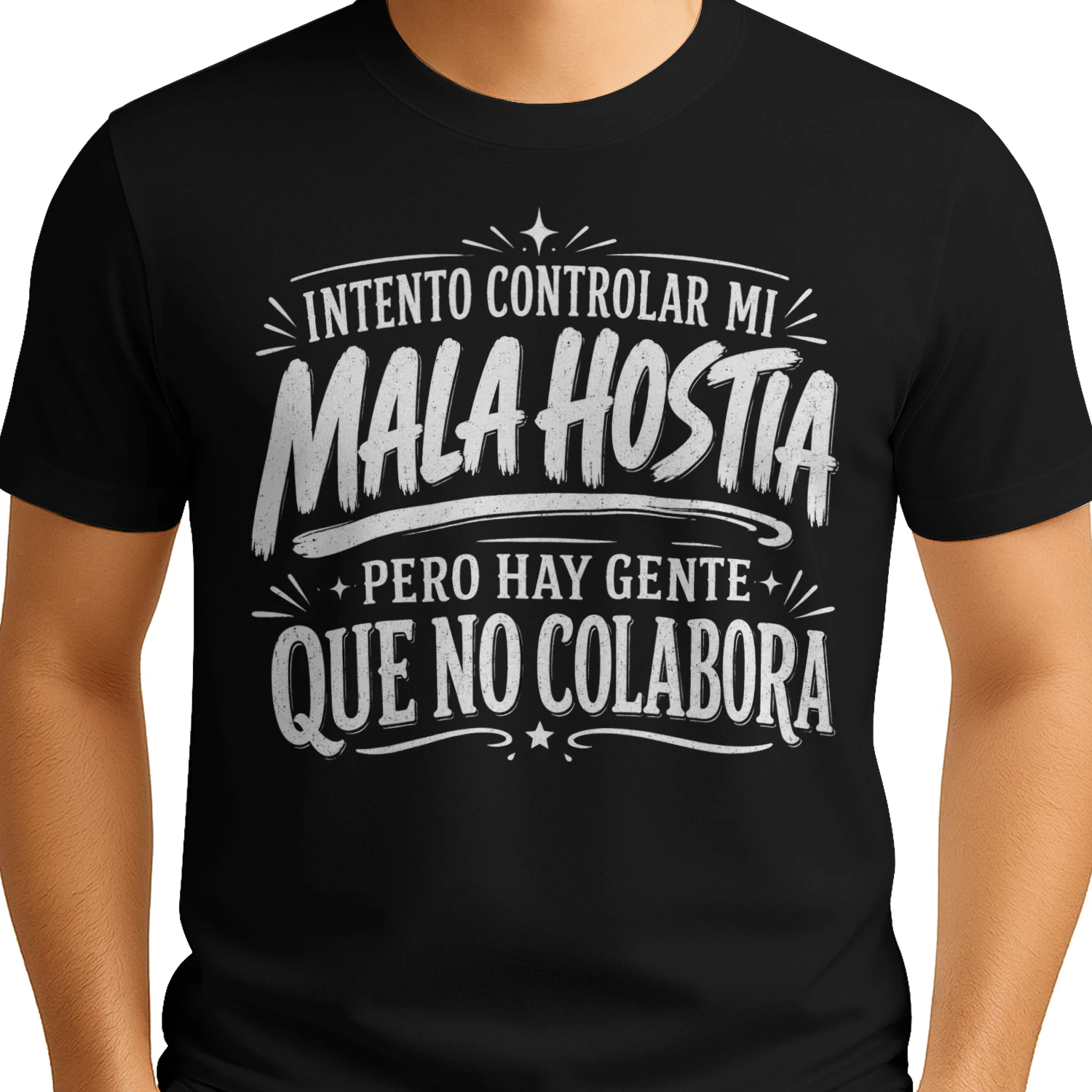 Camiseta Mala Hostia – Humor Sarcástico en Español