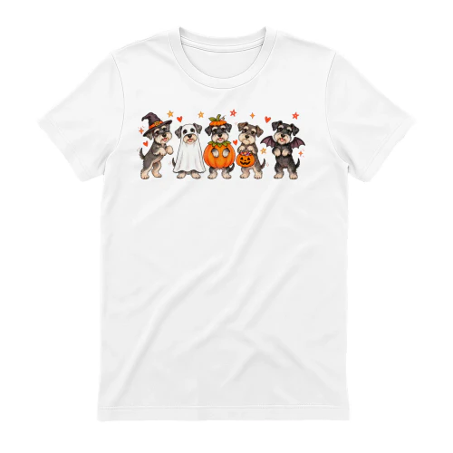 Halloween Schnauzers in Costume